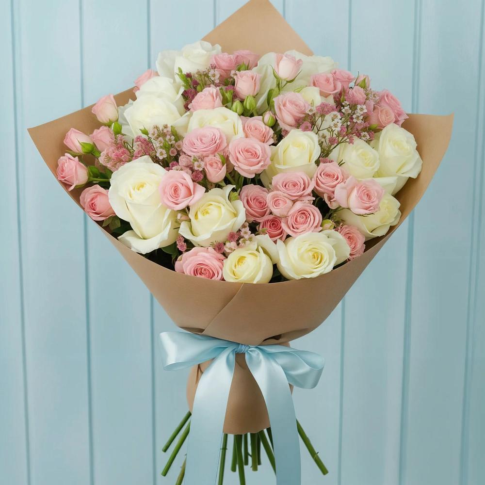 Букет цветов из: Розы в Нижней Мактаме