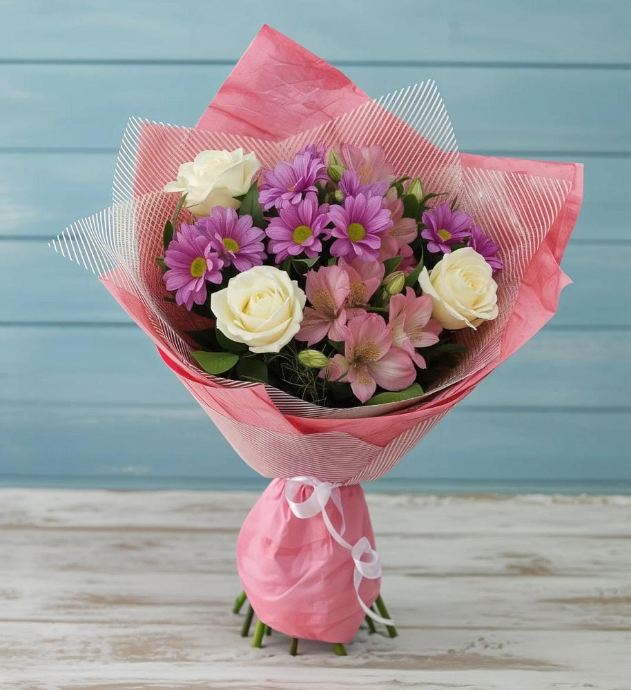 Букет цветов из: Герберы в Нижней Мактаме