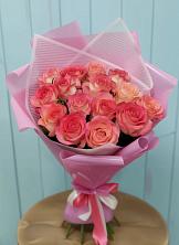 15 Розовых роз Равель в Нижней Мактаме Букет 15 Розовых роз Равель в Нижней Мактаме